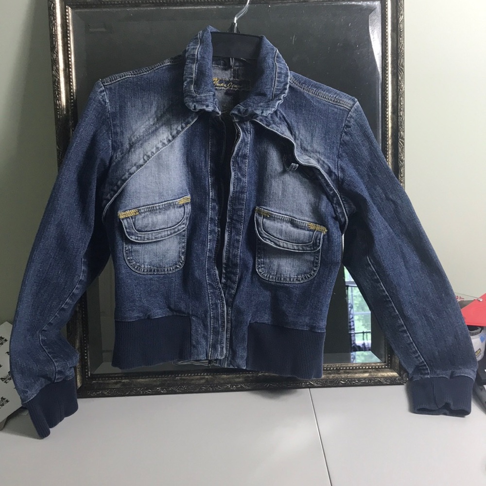 Yuka_Fitted Crop Jean Jacket vintage